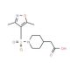 {1-[(3,5-Dimethylisoxazol-4-yl)sulfonyl]piperidin-4-yl}acetic acid - chemical structure image