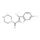 1-[(3,6-Dichloro-1-benzothien-2-yl)carbonyl]-piperazine - chemical structure image