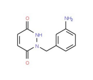 1-[(3-aminophenyl)methyl]-1,2,3,6-tetrahydropyridazine-3,6-dione - chemical structure image