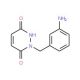 1-[(3-aminophenyl)methyl]-1,2,3,6-tetrahydropyridazine-3,6-dione - chemical structure image