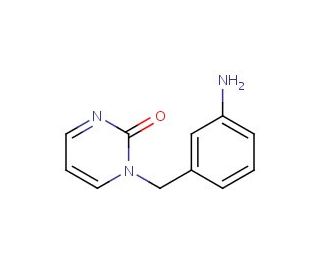 1-[(3-aminophenyl)methyl]-1,2-dihydropyrimidin-2-one - chemical structure image