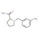 1-[(3-aminophenyl)methyl]pyrrolidine-2-carboxamide - chemical structure image