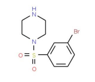 1-[(3-bromophenyl)sulfonyl]piperazine - chemical structure image