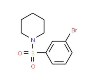 1-[(3-Bromophenyl)sulphonyl]piperidine (CAS 871269-12-4) - chemical structure image