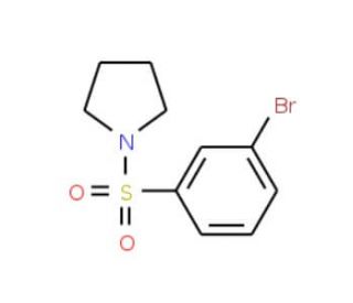 1-[(3-Bromophenyl)sulphonyl]pyrrolidine (CAS 214210-14-7) - chemical structure image