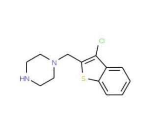 1-[(3-chloro-1-benzothien-2-yl)methyl]piperazine - chemical structure image