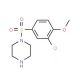1-[(3-Chloro-4-methoxyphenyl)sulfonyl]piperazine - chemical structure image