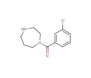 1-[(3-chlorophenyl)carbonyl]-1,4-diazepane - chemical structure image