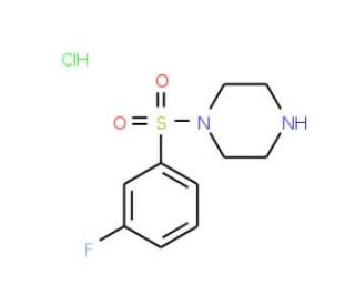 1-[(3-fluorophenyl)sulfonyl]piperazine hydrochloride (CAS 1032758-01-2) - chemical structure image