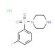1-[(3-fluorophenyl)sulfonyl]piperazine hydrochloride (CAS 1032758-01-2) - chemical structure image