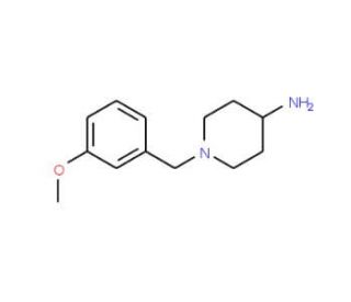 1-[(3-methoxyphenyl)methyl]piperidin-4-amine - chemical structure image