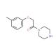 1-[(3-Methylphenoxy)acetyl]piperazine - chemical structure image