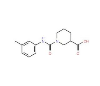 1-[(3-methylphenyl)carbamoyl]piperidine-3-carboxylic acid - chemical structure image