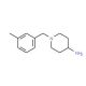 1-[(3-methylphenyl)methyl]piperidin-4-amine - chemical structure image