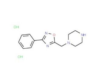 1-[(3-phenyl-1,2,4-oxadiazol-5-yl)methyl]piperazine dihydrochloride - chemical structure image