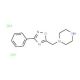 1-[(3-phenyl-1,2,4-oxadiazol-5-yl)methyl]piperazine dihydrochloride - chemical structure image