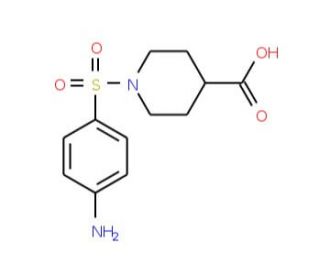 1-[(4-Aminophenyl)sulfonyl]piperidine-4-carboxylic acid - chemical structure image