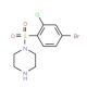 1-[(4-bromo-2-chlorophenyl)sulfonyl]piperazine (CAS 731003-83-1) - chemical structure image