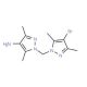 1-[(4-Bromo-3,5-dimethyl-1H-pyrazol-1-yl)methyl]-3,5-dimethyl-1H-pyrazol-4-amine - chemical structure image