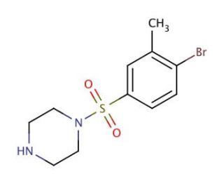 1-[(4-bromo-3-methylphenyl)sulfonyl]piperazine - chemical structure image