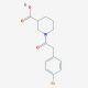 1-[(4-bromophenyl)acetyl]piperidine-3-carboxylic acid - chemical structure image