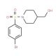 {1-[(4-Bromophenyl)sulfonyl]-4-piperidinyl}methanol - chemical structure image