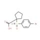1-[(4-bromophenyl)sulfonyl]cyclopentanecarboxylic acid - chemical structure image