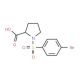 1-[(4-bromophenyl)sulfonyl]pyrrolidine-2-carboxylic acid - chemical structure image