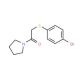 1-{[(4-bromophenyl)thio]acetyl}pyrrolidine - chemical structure image