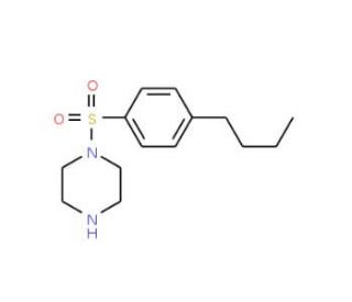1-[(4-Butylphenyl)sulfonyl]piperazine - chemical structure image