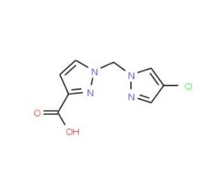 1-[(4-Chloro-1H-pyrazol-1-yl)methyl]-1H-pyrazole-3-carboxylic acid - chemical structure image