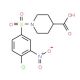 1-[(4-Chloro-3-nitrophenyl)sulfonyl]-4-piperidinecarboxylic acid - chemical structure image