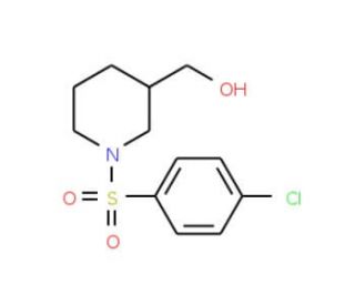 {1-[(4-Chlorophenyl)sulfonyl]-3-piperidinyl}methanol - chemical structure image