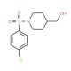 {1-[(4-Chlorophenyl)sulfonyl]-4-piperidinyl}methanol - chemical structure image
