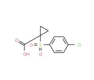 1-[(4-chlorophenyl)sulfonyl]cyclopropanecarboxylic acid - chemical structure image