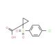 1-[(4-chlorophenyl)sulfonyl]cyclopropanecarboxylic acid - chemical structure image