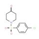 1-[(4-Chlorophenyl)sulfonyl]tetrahydro-4(1H)-pyridinone - chemical structure image