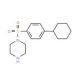 1-[(4-cyclohexylphenyl)sulfonyl]piperazine - chemical structure image