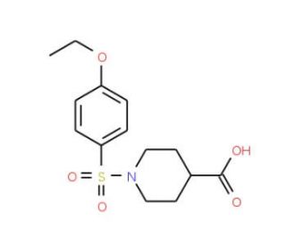 1-[(4-ethoxyphenyl)sulfonyl]piperidine-4-carboxylic acid - chemical structure image