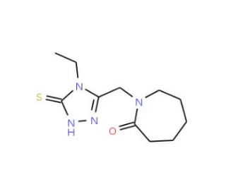 1-[(4-ethyl-5-mercapto-4H-1,2,4-triazol-3-yl)methyl]azepan-2-one - chemical structure image