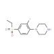 1-[(4-Ethylsulfonyl-2-fluoro)phenyl]piperazine - chemical structure image