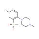 1-[(4-Fluoro-2-methylsulfonyl)phenyl]-4-methylpiperazine - chemical structure image