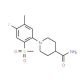 1-[(4-Fluoro-5-methyl-2-methylsulfonyl)phenyl]-piperidine-4-carboxamide - chemical structure image