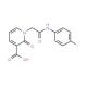 1-[(4-Fluoro-phenylcarbamoyl)-methyl]-2-oxo-1,2-dihydro-pyridine-3-carboxylic acid - chemical structure image