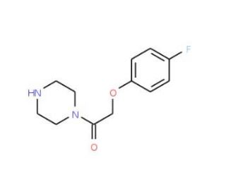 1-[(4-fluorophenoxy)acetyl]piperazine - chemical structure image