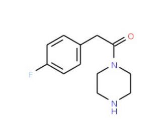 1-[(4-fluorophenyl)acetyl]piperazine - chemical structure image