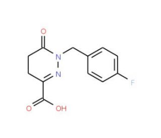 1-[(4-fluorophenyl)methyl]-6-oxo-1,4,5,6-tetrahydropyridazine-3-carboxylic acid (CAS 926228-50-4) - chemical structure image