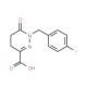 1-[(4-fluorophenyl)methyl]-6-oxo-1,4,5,6-tetrahydropyridazine-3-carboxylic acid (CAS 926228-50-4) - chemical structure image