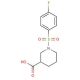 1-[(4-fluorophenyl)sulfonyl]piperidine-3-carboxylic acid - chemical structure image