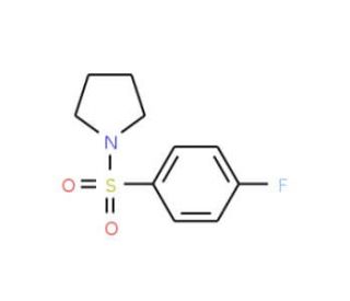 1-[(4-Fluorophenyl)sulphonyl]pyrrolidine (CAS 157187-14-9) - chemical structure image